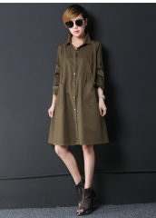 long sleeve ladies outer long coat  big size trench coat