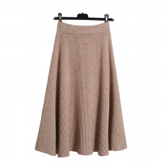 Knitting long skirt bounces pure long skirt lasdies long dress for winter knitting dress
