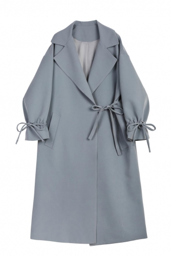 Ladies chester coat with ribbon chester coat winter lovely for woman coat